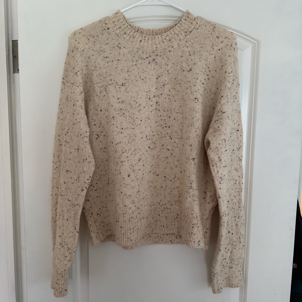 Everlane Pink Speckled Knit Sweater
